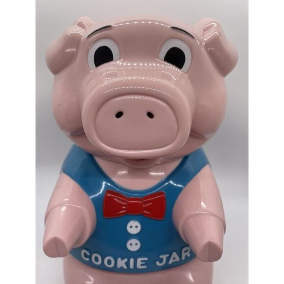 Vintage 1990 Original Oinking Cookie Jar Pig Treat Canister Untested - Picture 3 of 11